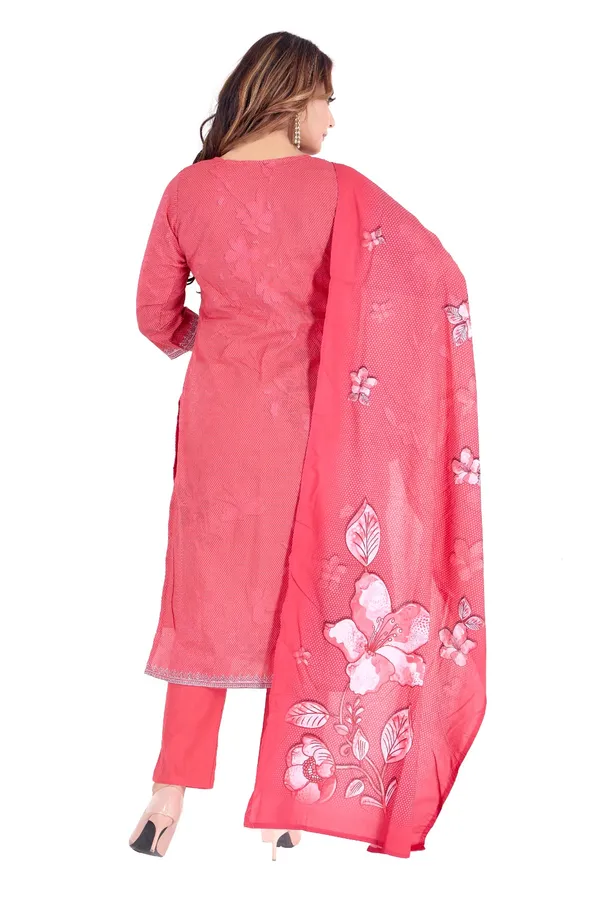 Pink_Floral_Printed_Cotton_Suit_Set_With_Dupatta_-_Women'S_Ethnic_Wear