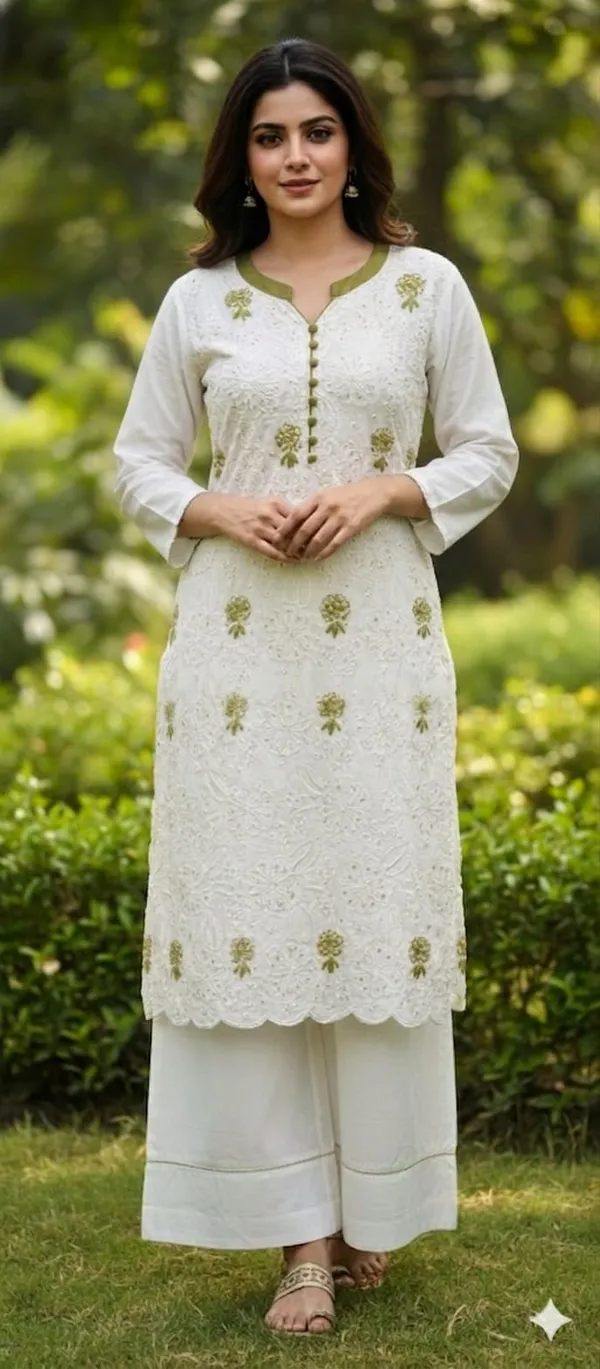 White_Embroidered_Kurta_Set_With_Palazzo_Pants