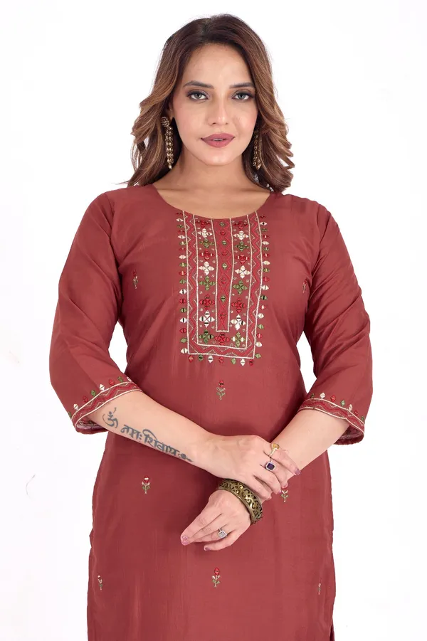 Maroon_Embroidered_Kurta_Set_With_Dupatta_-_Ethnic_Wear_For_Women