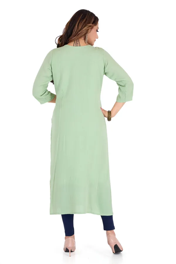 Mint_Green_Women_Embroidered_Straight_Kurta_With_Slit