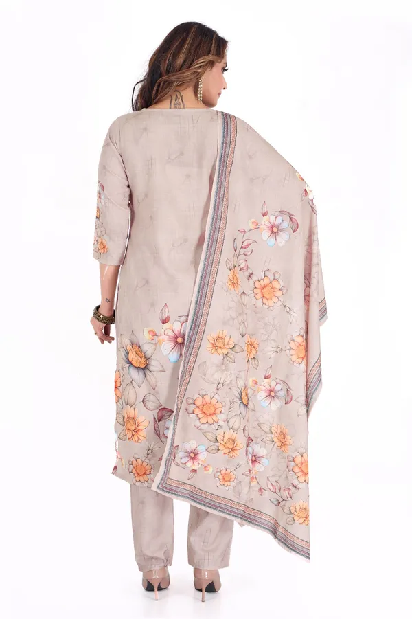 Beige_Floral_Printed_Cotton_Suit_Set_With_Embellished_Neckline