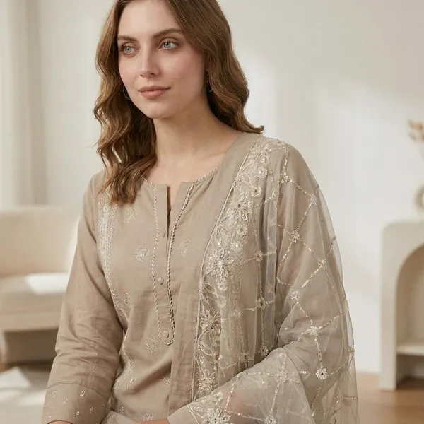 Elegant_Beige_Embroidered_Kurta_Set_With_Dupatta