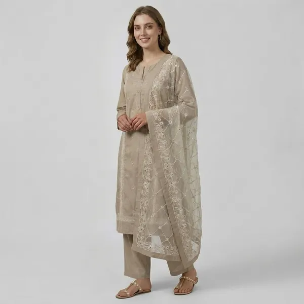 Elegant_Beige_Embroidered_Kurta_Set_With_Dupatta