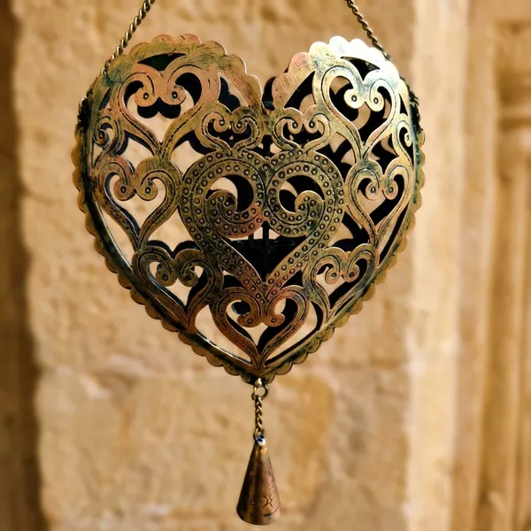 Antique_Polished_Brass_Heart_Shaped_Hanging_Tealight_Holder