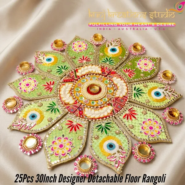 25_Piece_Designer_Detachable_Floor_Rangoli_Pack_30_Inch_Artisanal_Kundan_Rangoli_For_Festive_Diwali_And_Festivals