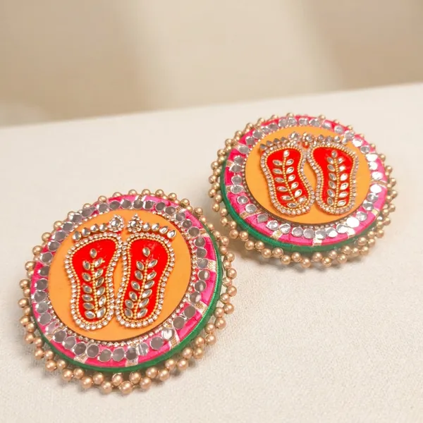 Artisanal_Kundan_Pooja_Decor_Footprint_Design_Pack_Of_2