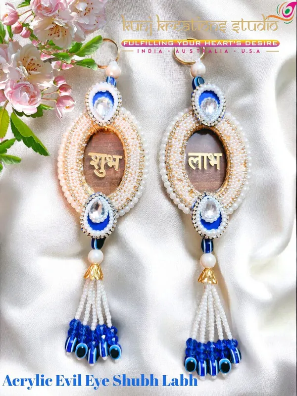 Acrylic_Evil_Eye_Prosperity_Shubh_Labh_Artisanal_Wall_Hanging_With_Beaded_Tassel_Pack_Of_2