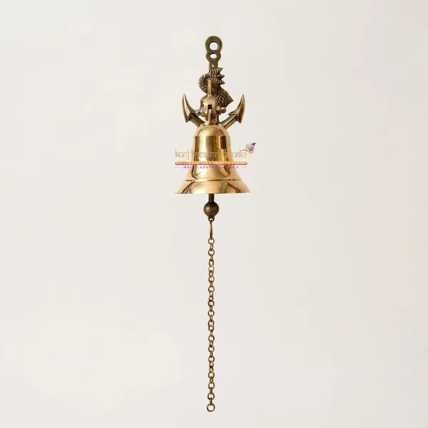 Polished_Brass_Anchor_Bell_With_Chain_Nautical_Wall_Hanging_Decor