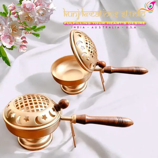 Polished_Brass_Incense_Burner_With_Wooden_Handle_And_Artisanal_Lid_Pack_Of_2