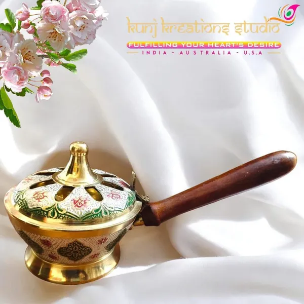 Polished_Brass_Incense_Burner_With_Wooden_Handle_And_Artisanal_Lid