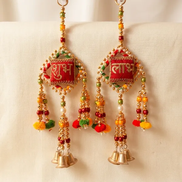 Artisanal_Door_Hanging_With_Bells_Prosperity_Shubh_Labh_Design_Pack_Of_2