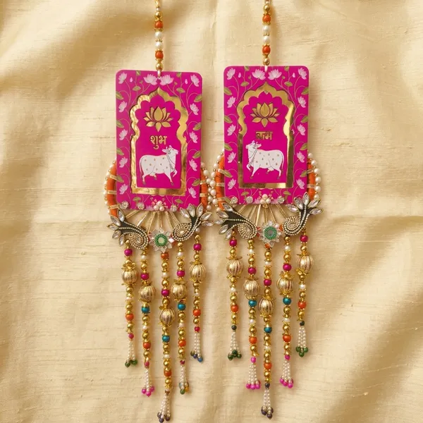Heritage_Artisanal_Money_Envelopes_With_Regal_Peacock_Tassels_Hot_Blush_Pink_Pack_Of_2