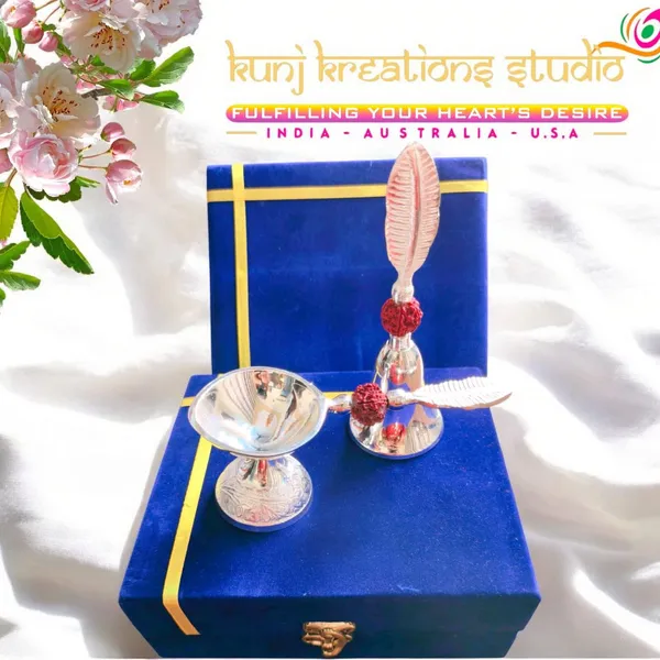 Vintage_Silver_Finish_Plated_Divine_Pooja_Bell_And_Diya_Pack_With_Artisanal_Box_Pack_Of_2