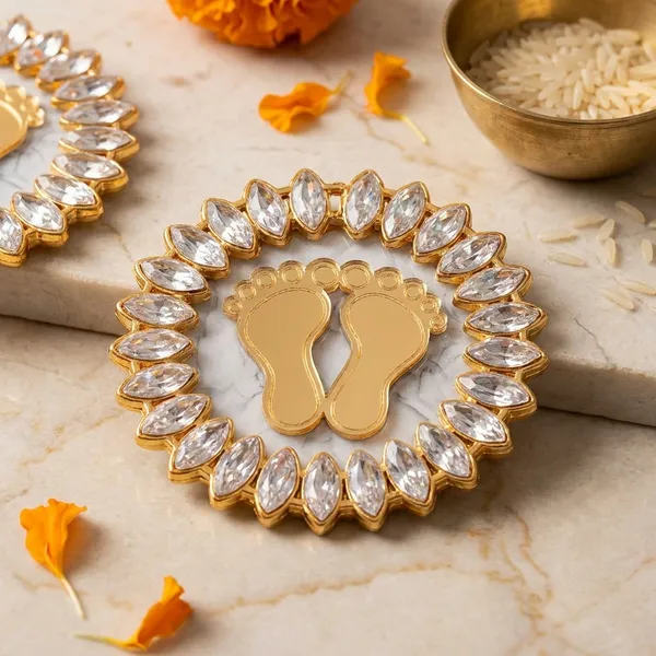 Resin_Laxmi_Charan_Artisanal_Goddess_Lakshmi_Footprints_With_Crystal_Border_Pack_Of_2