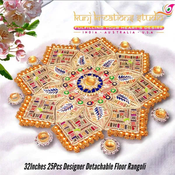 32_Inches_25_Pcs_Designer_Detachable_Floor_Rangoli