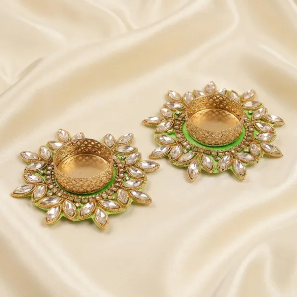 Kundan_Meenakari_Artisanal_Diya_Holders_Lustrous_Gold_Sunburst_Tea_Light_Candle_Stands_Pack_Of_2