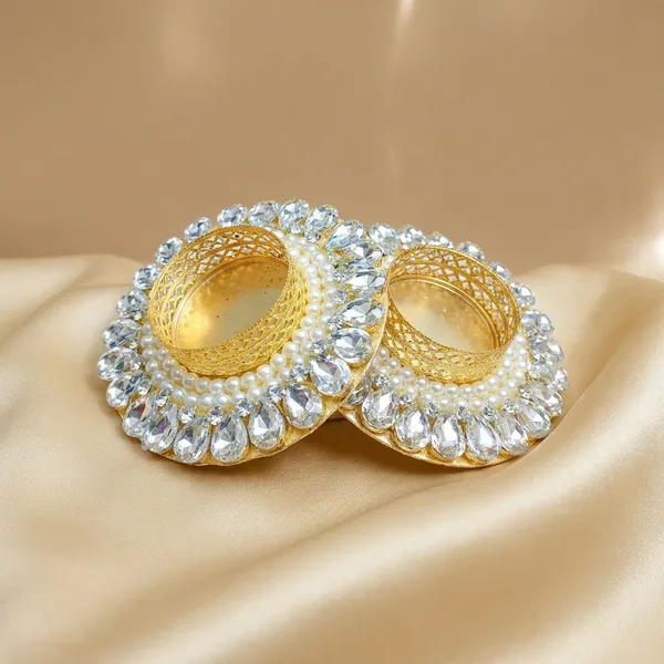 Lustrous_Gold_Flower_Shaped_Diya_Pack_With_Crystal_Detailing_Pack_Of_2