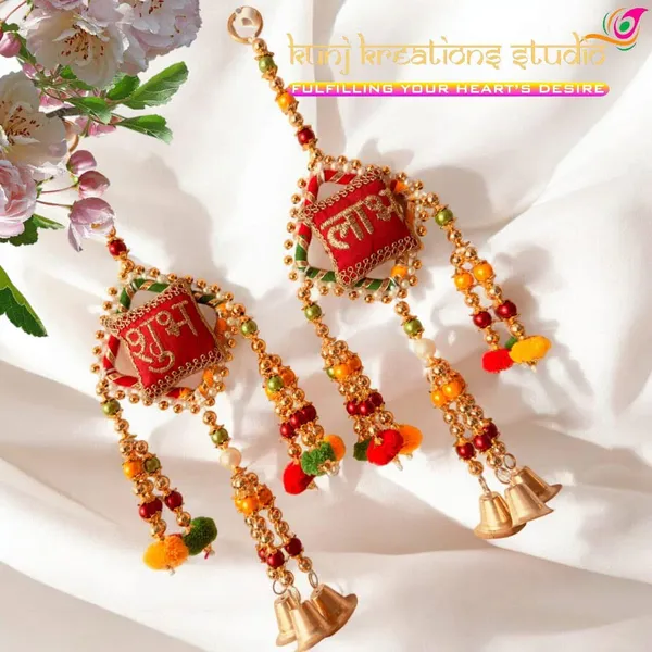Artisanal_Door_Hanging_With_Bells_Prosperity_Shubh_Labh_Design_Pack_Of_2