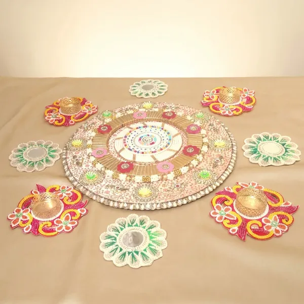 Artisanal_Diya_Pack_With_Rangoli_For_Divine_Pooja_And_Festive_Diwali_Decoration