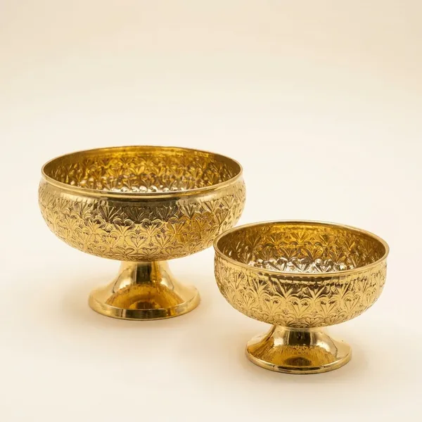 Hand_Etched_Polished_Brass_Bowl_Pack_With_Pedestal_Base_Lustrous_Gold_Finish_Pack_Of_2
