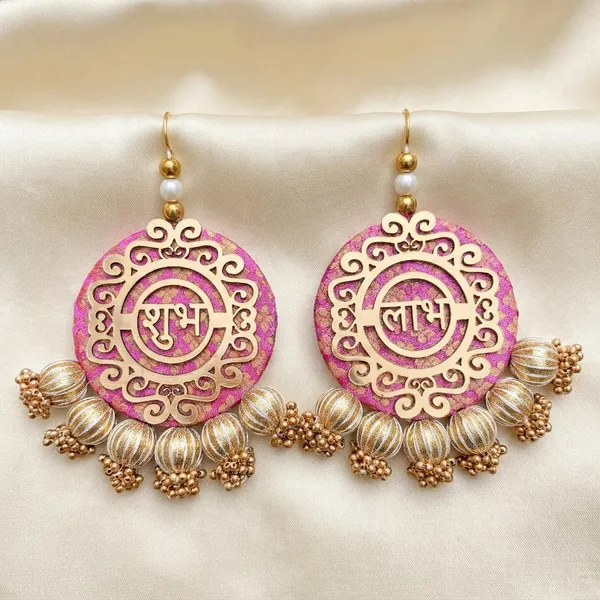 Blush_Pink_Prosperity_Shubh_Labh_Meenakari_Pooja_Decor_With_Lustrous_Gold_Pack_Of_2