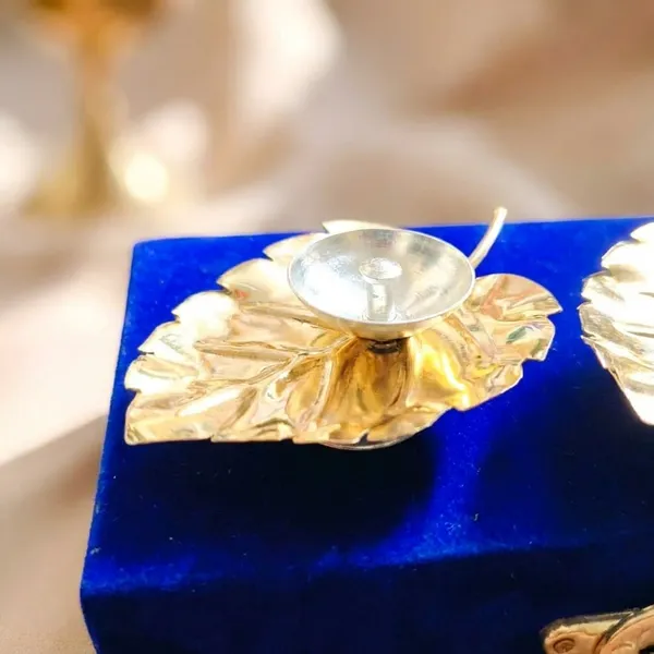 Vintage_Silver_Finish_And_Gold_Plated_Leaf_Bowl_Pack_With_Blue_Velvet_Box_Set_Of_5
