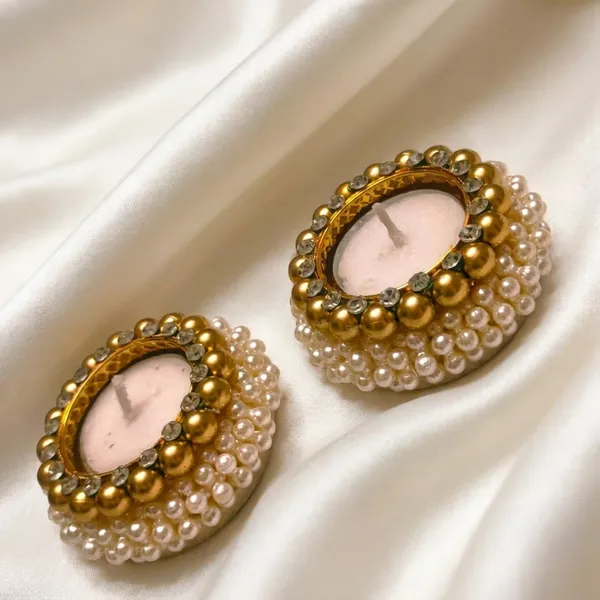 Artisanal_Tealight_Candle_Holders_With_Pearl_And_Gold_Bead_Detailing_Pack_Of_2