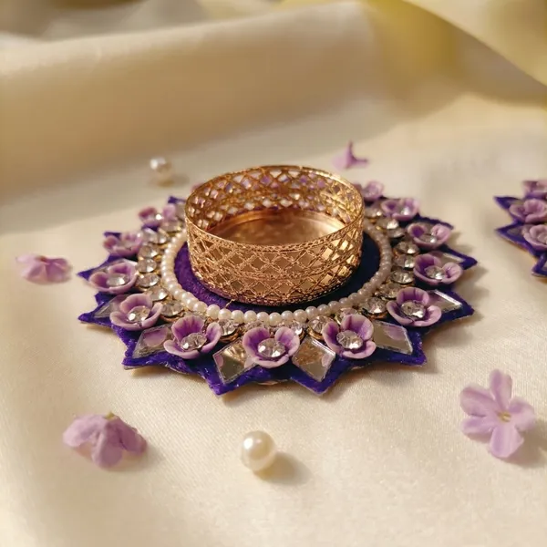 Artisanal_Diya_Pack_With_Purple_Floral_Design_Pack_Of_2