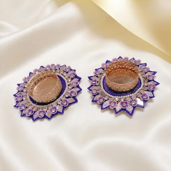Artisanal_Diya_Pack_With_Purple_Floral_Design_Pack_Of_2