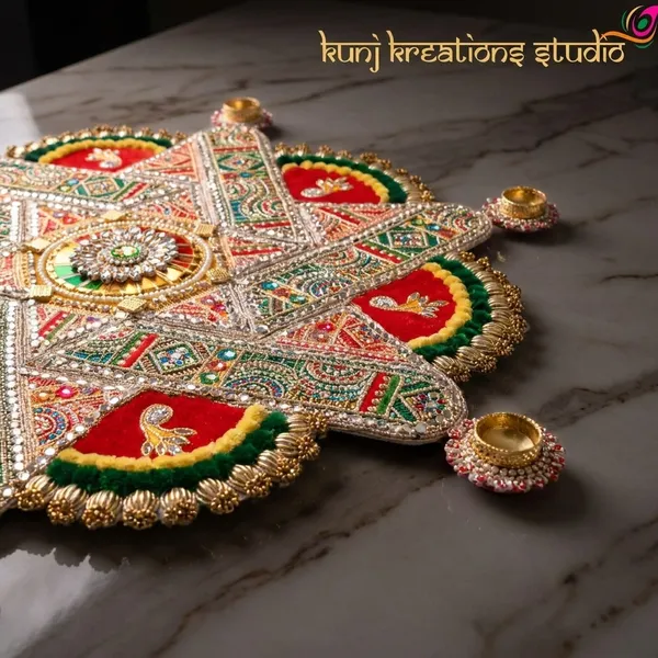 Kunj_Kreations_Studio_Artisanal_Rangoli_Floor_Art_Pack_30_Inches_Pack_Of_13_Pieces