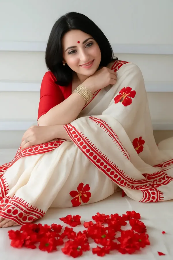 White_and_Red_Handloom_Premium_Quality_Pure_Cotton_Block_Print_Saree_With_Running_Blouse_Piece