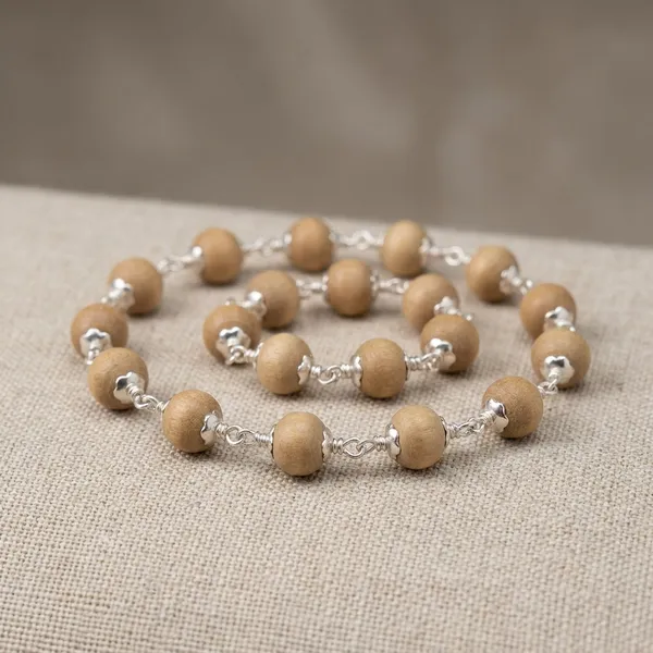 Beige_Original_Tulsi_And_Pure_Silver_Plated_Brass_Premium_Bracelet_For_Unisex