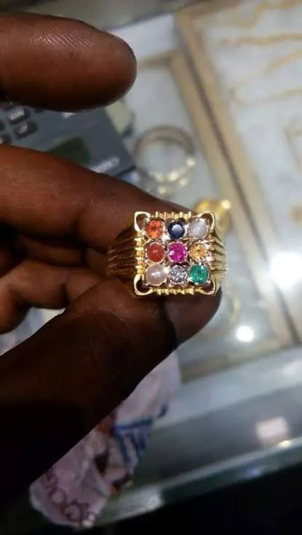 Premium_Quality_24_Carat_Gold_Plated_Brass_Navratna_Ring_For_Vastu_Correction_Unisex_Use