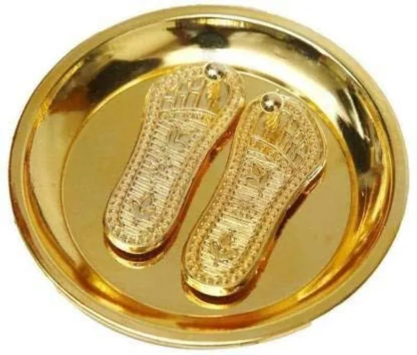 24_Carat_Gold_Plated_Brass_Premium_Shri_Laxmi_Charan_Paduka_Set_For_Pooja,_Meditation,_Worship,_Home_Decor,_Temple_Use