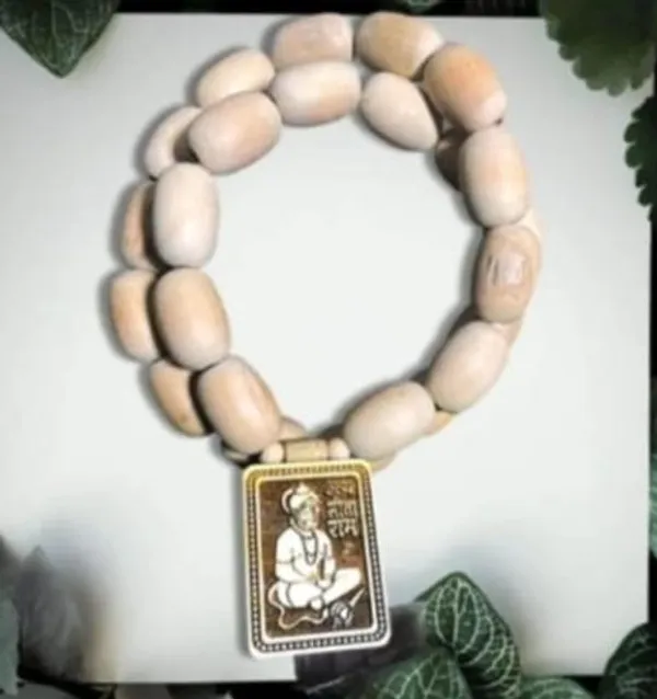 Beige_Original_Tulsi_Beads_Premium_Hanuman_Pendant_Mala_For_Unisex