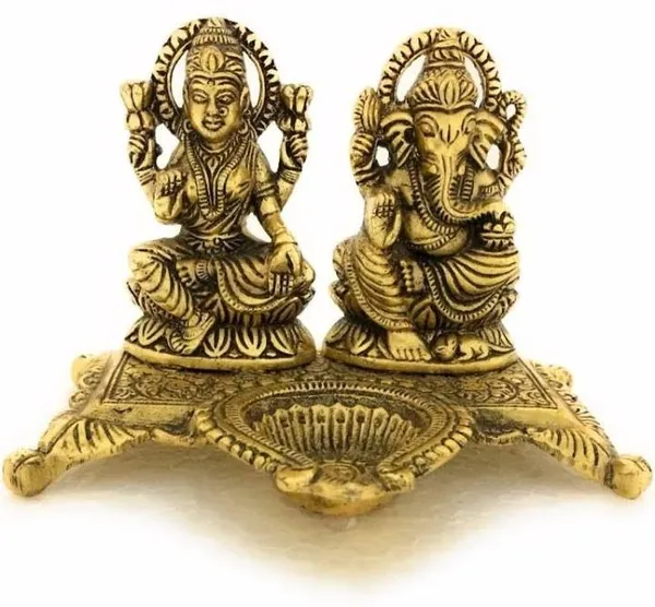 Gold_24_Carat_Gold_Plated_Mettal_Premium_Laxmi_Ganesha_Idol_Set_For_Pooja_Room,_Temple,_Home_Decor