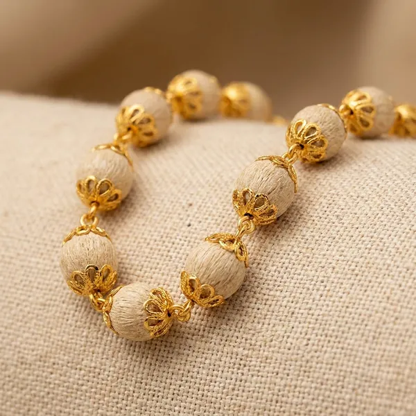 Beige_Original_Tulsi_And_24_Carat_Gold_Plated_Brass_Premium_Mala_Necklace_For_Unisex