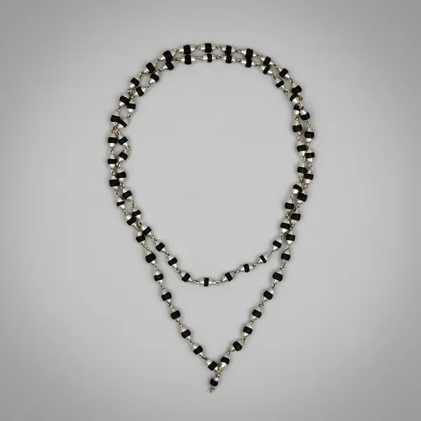 Brown_Original_Black_Tulsi_And_Pure_Silver_Plated_Brass_Premium_Mala_For_Unisex