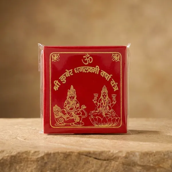 24_Carat_Gold_Plated_Brass_Shri_Kuber_Dhan_Laxmi_Varsha_Premium_Yantra_For_Pooja,_Meditation,_Worship,_Home_Decor