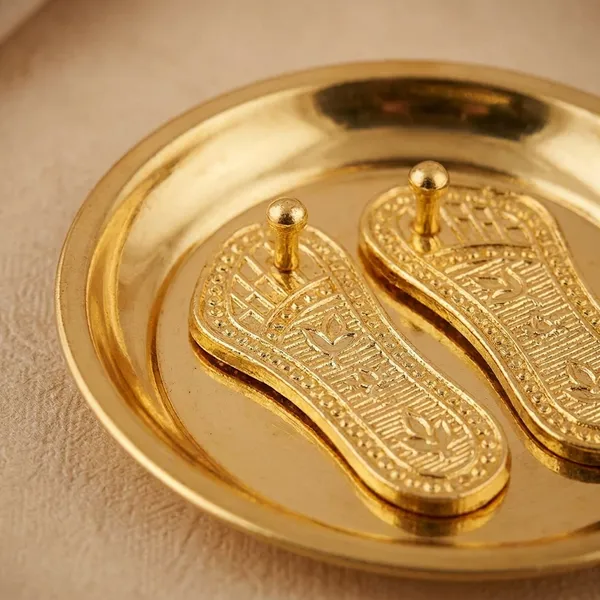 24_Carat_Gold_Plated_Brass_Premium_Shri_Laxmi_Charan_Paduka_Set_For_Pooja,_Meditation,_Worship,_Home_Decor,_Temple_Use