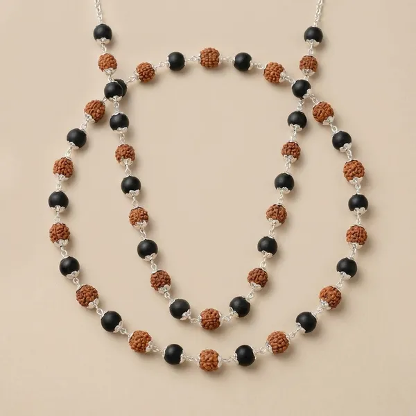Original_Karungali_Wood_And_Certified_Rudraksha_Premium_Mala_With_Pure_Silver_Plated_Necklace_For_Men_And_Women