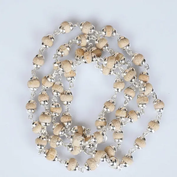 White_Original_Tulsi_And_Pure_Silver_Plated_Brass_Premium_Mala_Necklace_For_Daily_Worship,_Meditation,_Housewarming,_Festive_Occasions