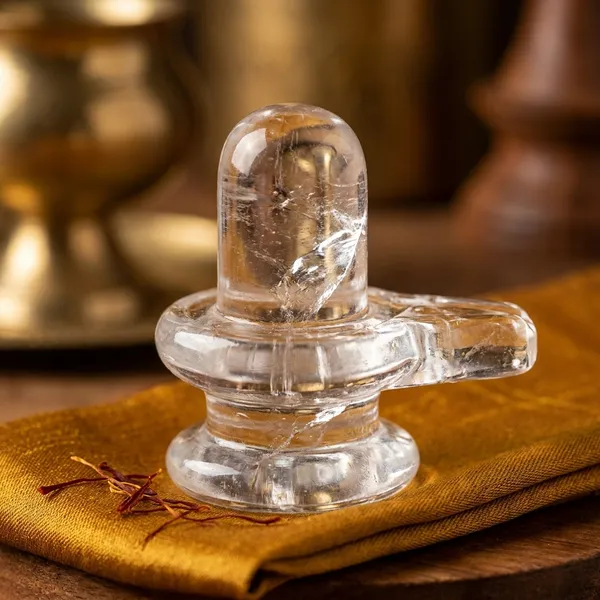 White_Sphatik_Crystal_Glass_Premium_Shivling_Idol_For_Pooja,_Meditation,_Worship,_Home_Decor