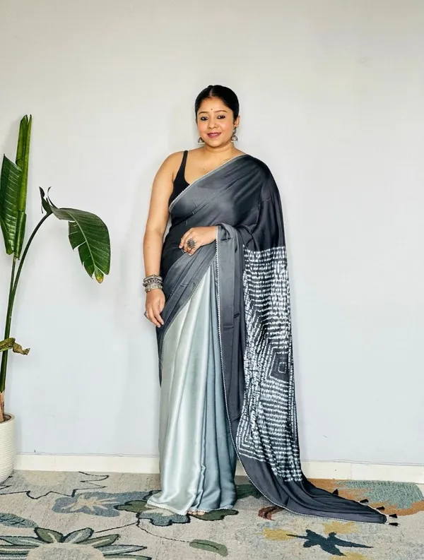 Grey_Modal_Silk_Saree_With_Blouse_For_Women