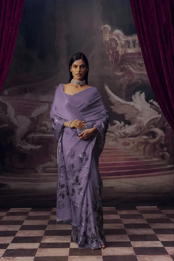 Purple_Modal_Silk_Saree_With_Blouse_For_Women