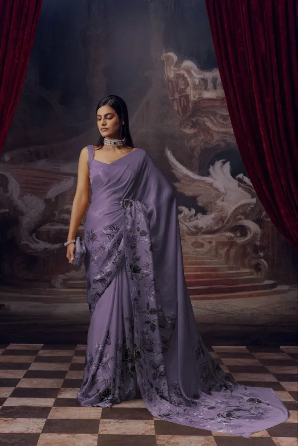 Purple_Modal_Silk_Saree_With_Blouse_For_Women