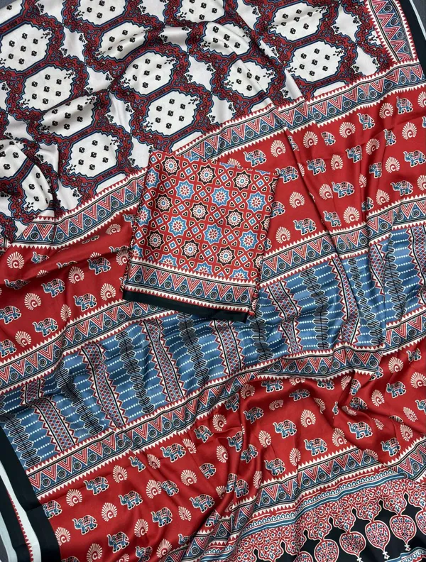 Multicolor_Modal_Silk_Saree_With_Ajrakh_Print