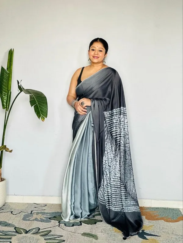 Grey_Modal_Silk_Saree_With_Blouse_For_Women