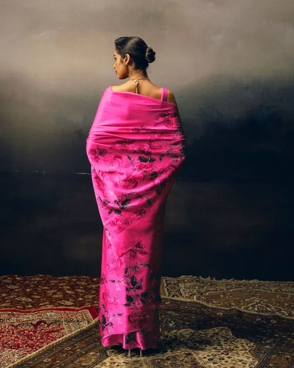 Pink_Modal_Silk_Saree_With_Blouse_For_Women
