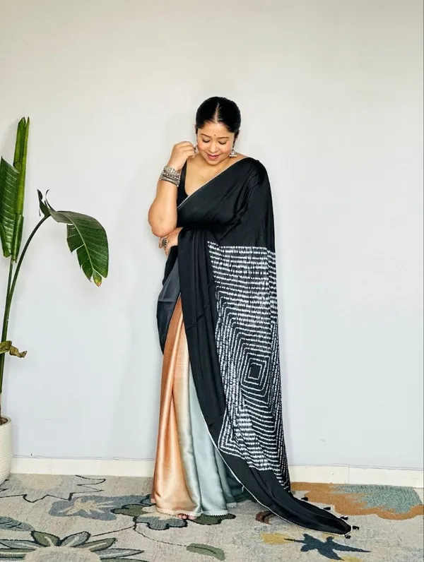 Multicolor_Modal_Silk_Saree_With_Blouse_For_Women
